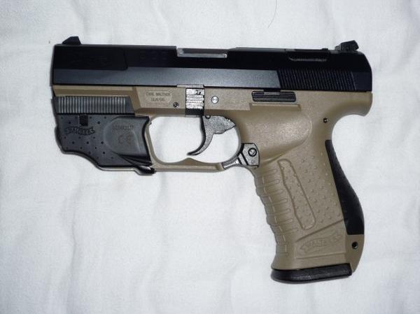 Walther P99 Tan with Walther laser.